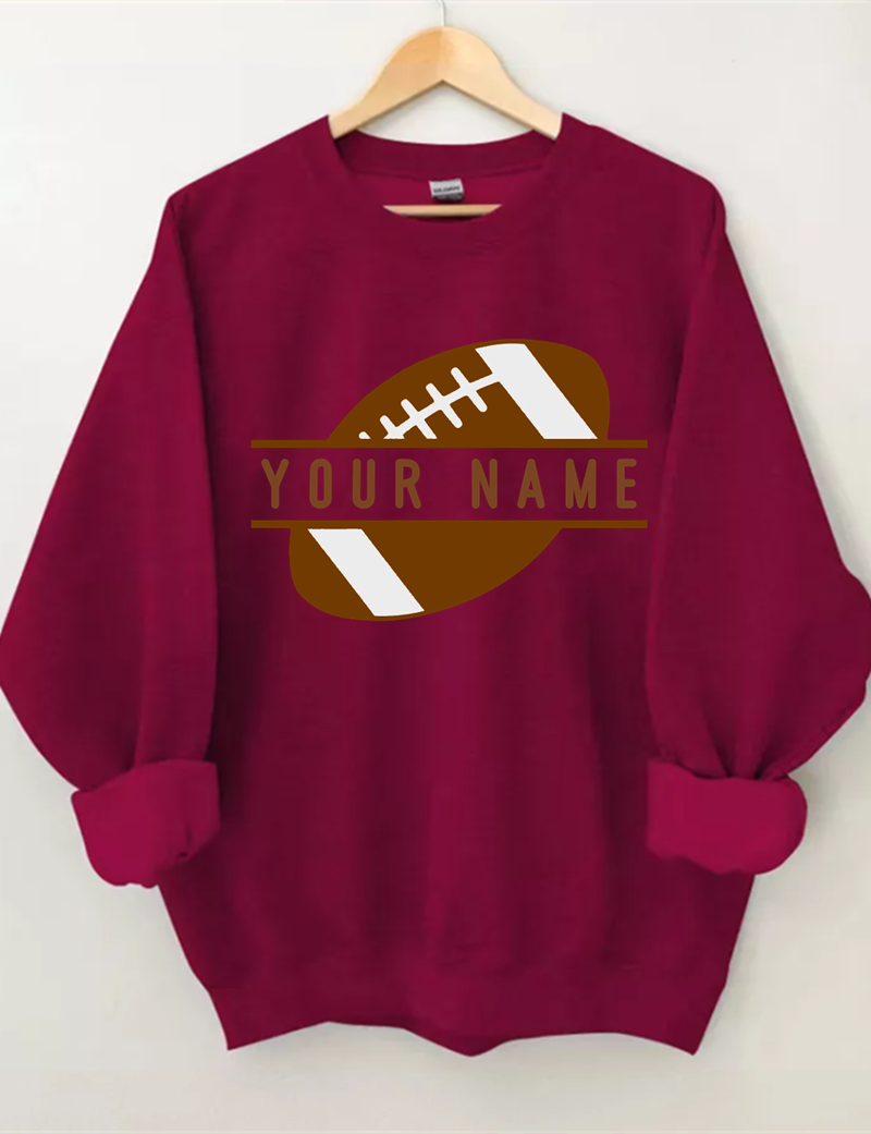 Custom Football Number Sweatshirt