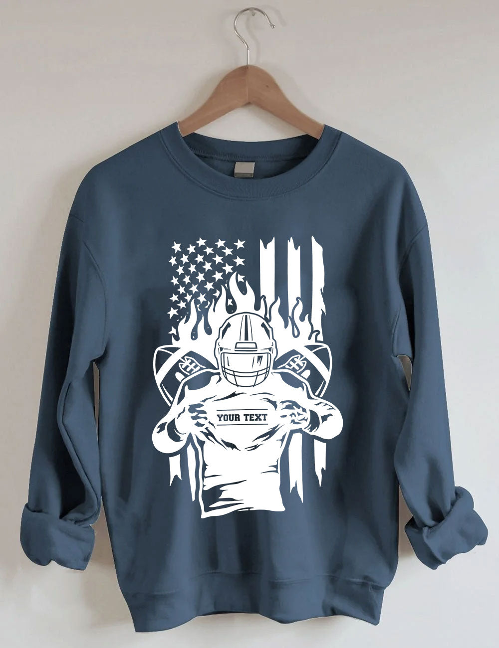 Customized Football Player Sweatshirt