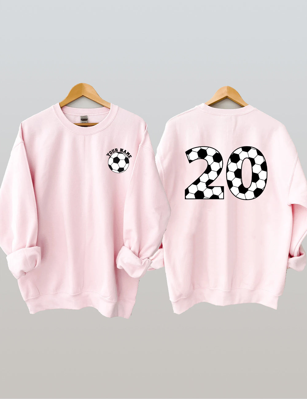 Football Ball Custom Number And Name Sweatshirt