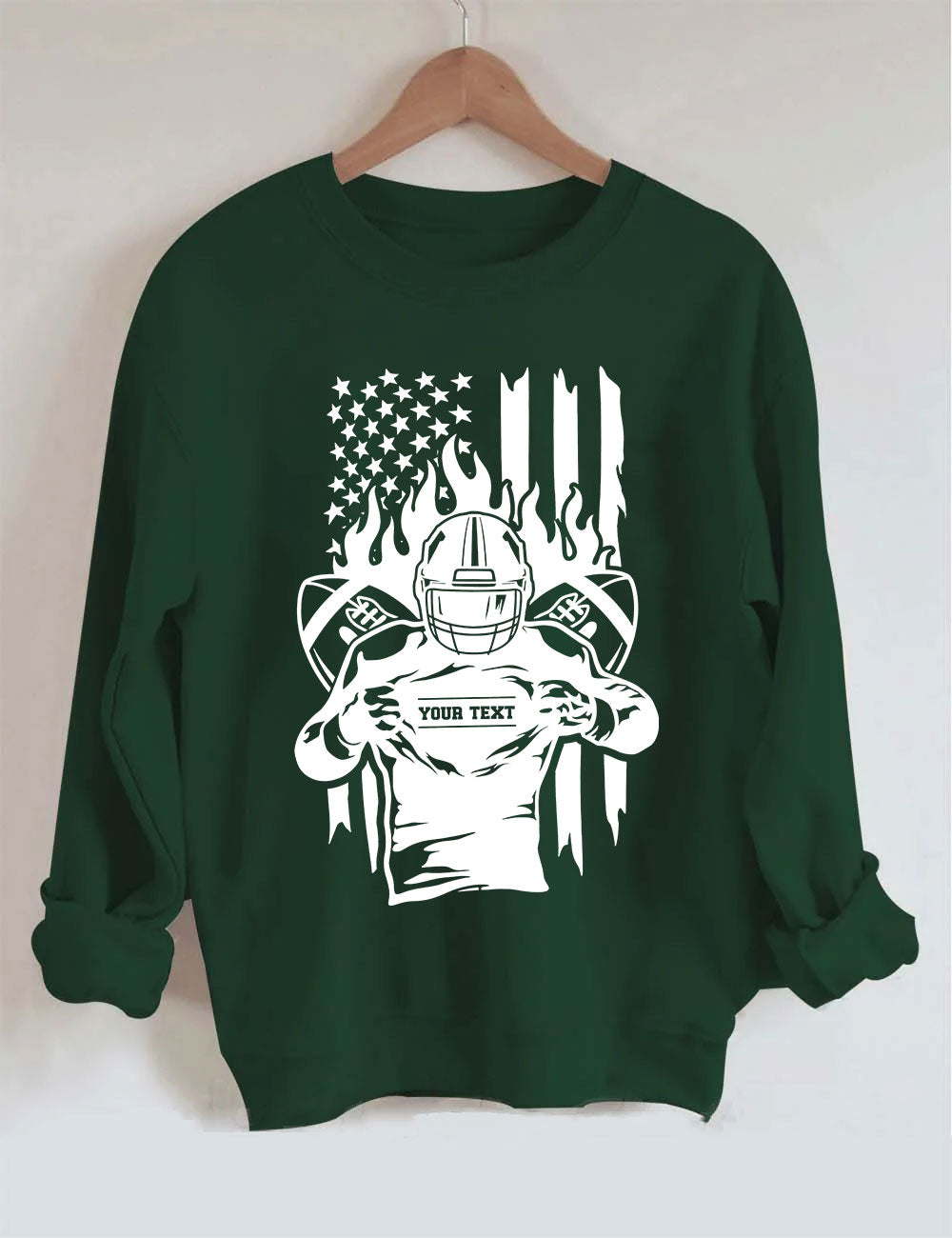 Customized Football Player Sweatshirt