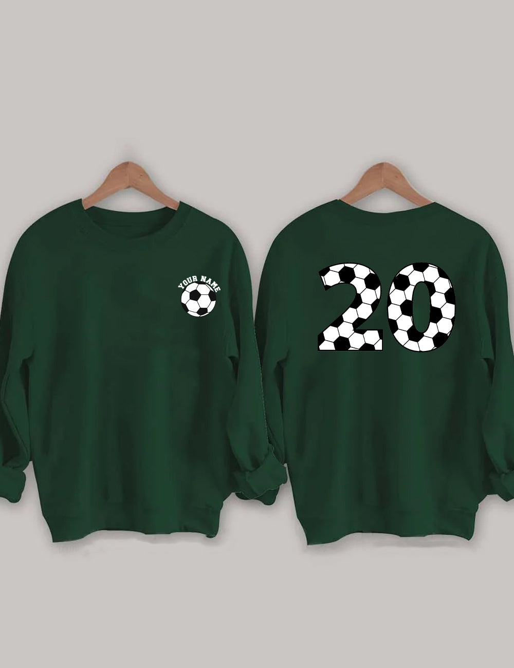 Football Ball Custom Number And Name Sweatshirt