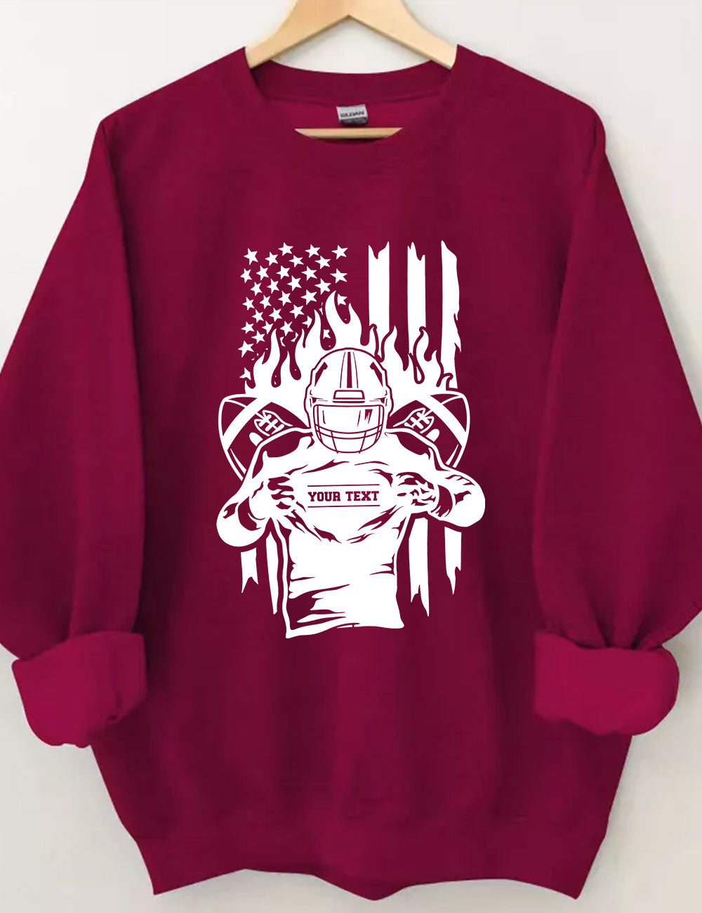 Customized Football Player Sweatshirt