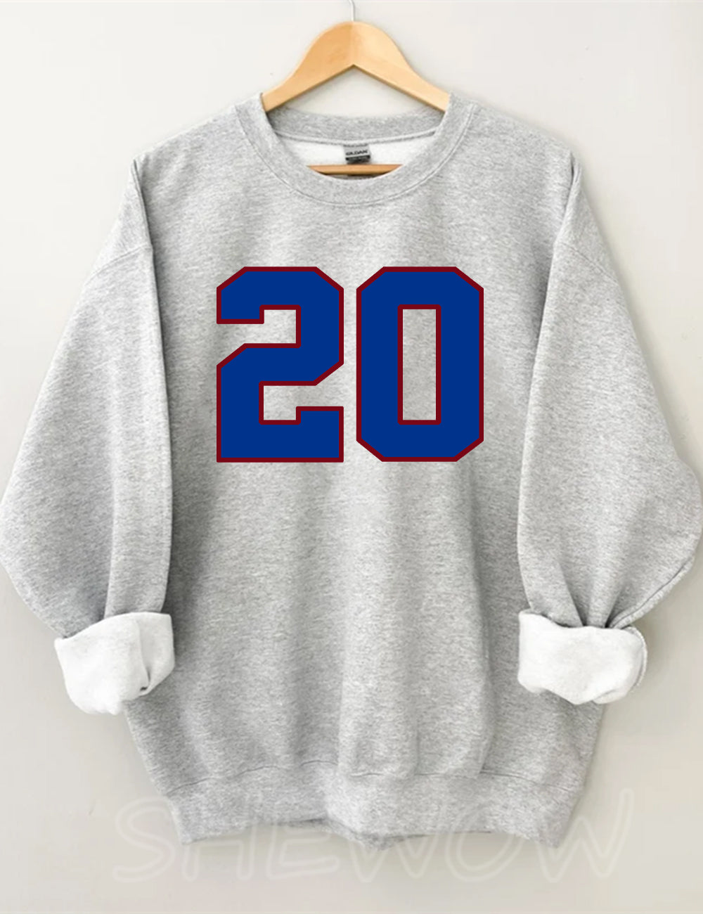 Bills Style Customized Number Sweatshirt