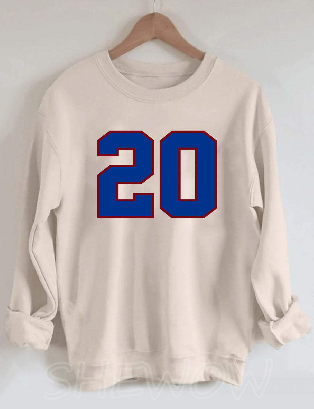 Bills Style Customized Number Sweatshirt