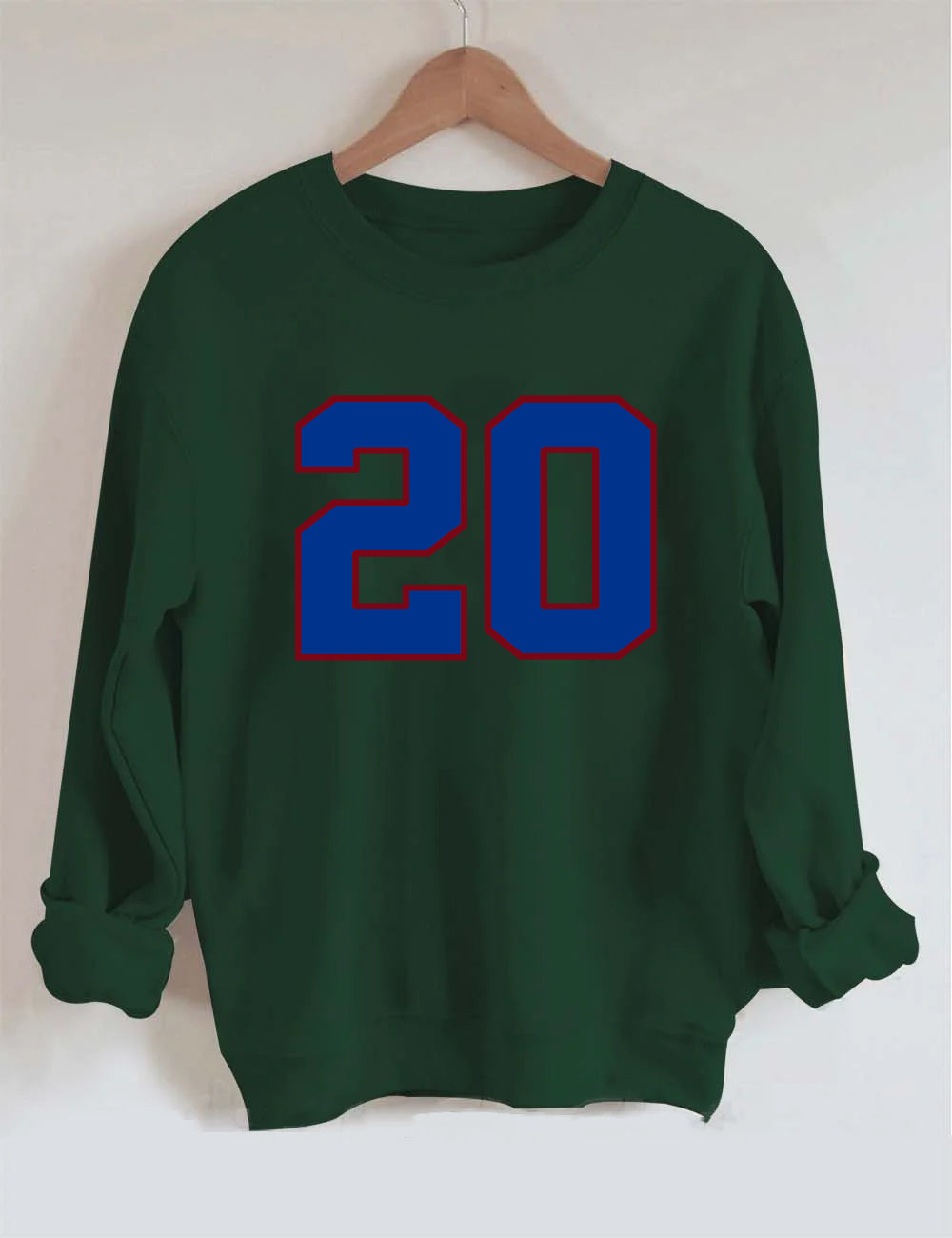 Bills Style Customized Number Sweatshirt