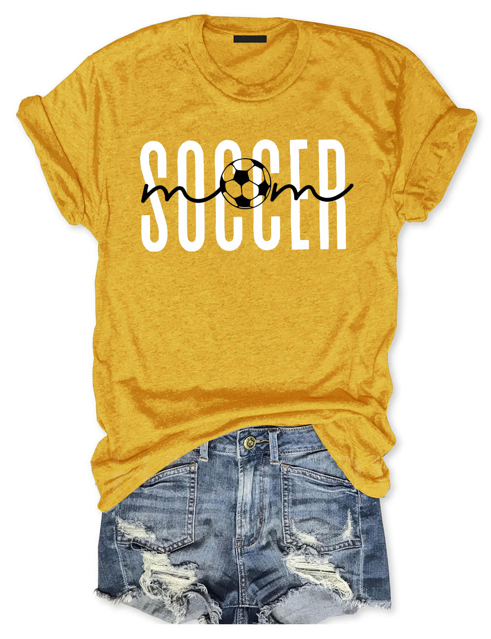 Customized Number Soccer Mom T-shirt