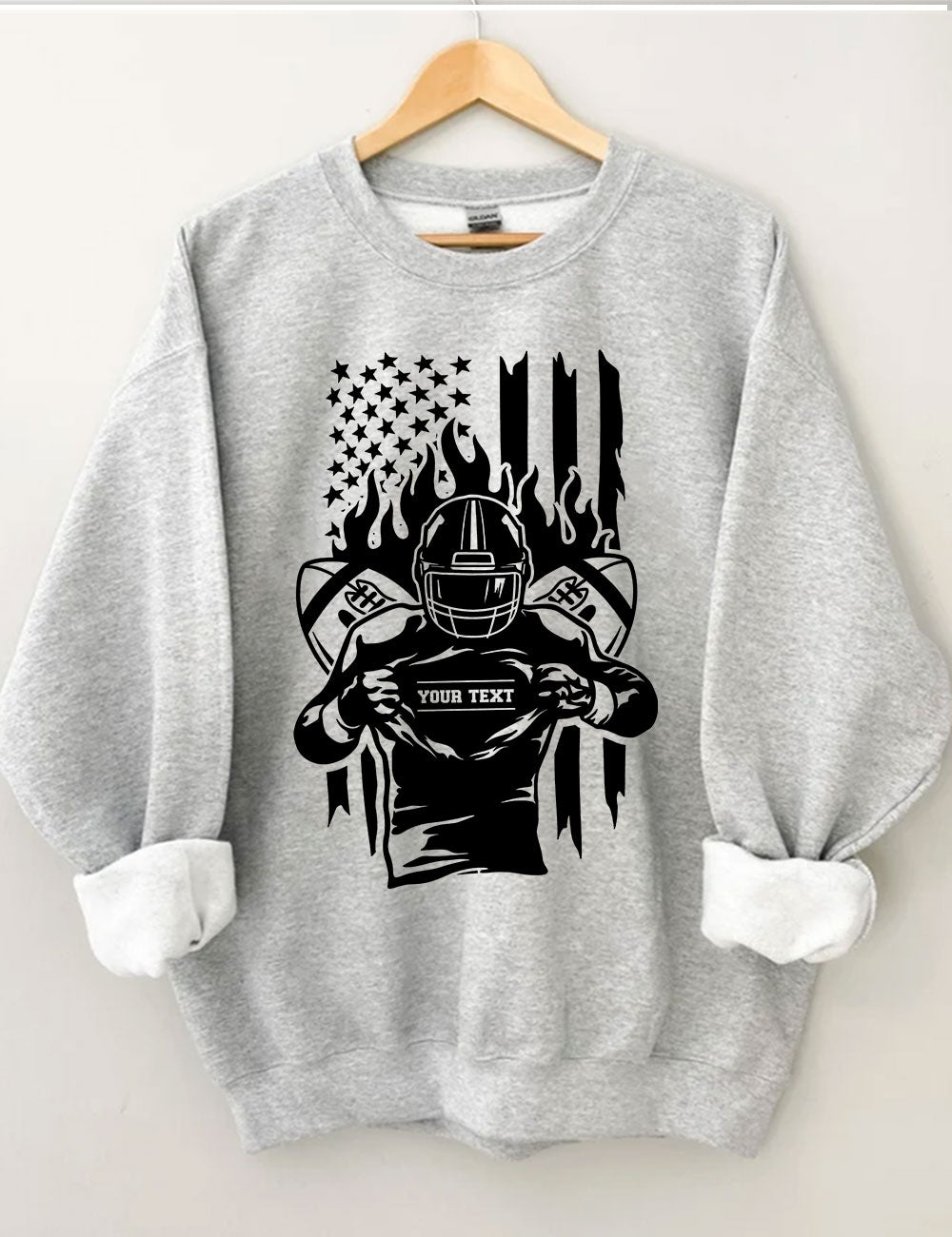 Customized Football Player Sweatshirt