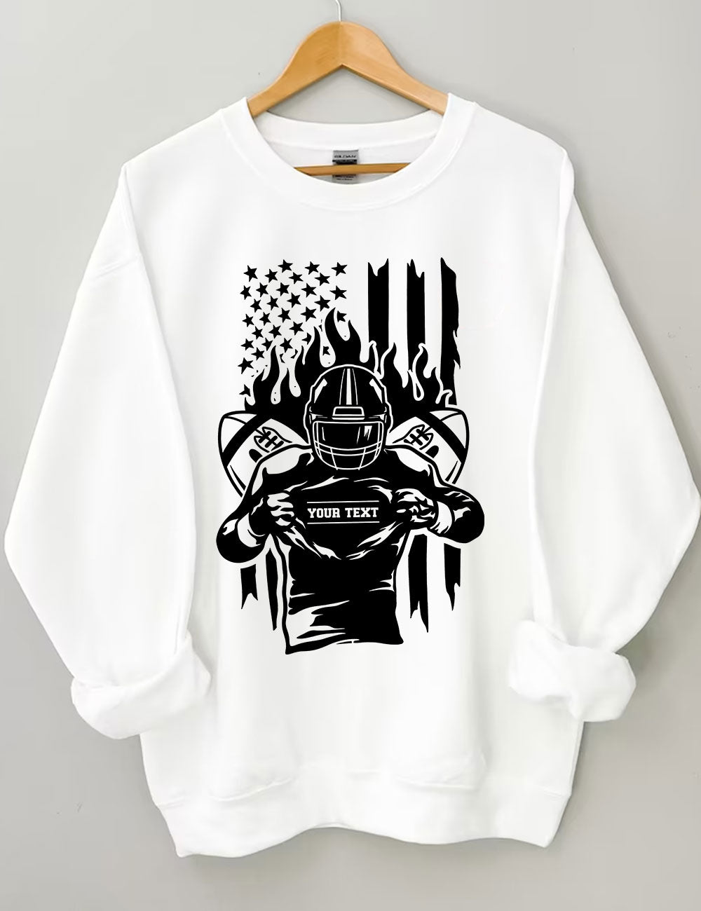 Customized Football Player Sweatshirt