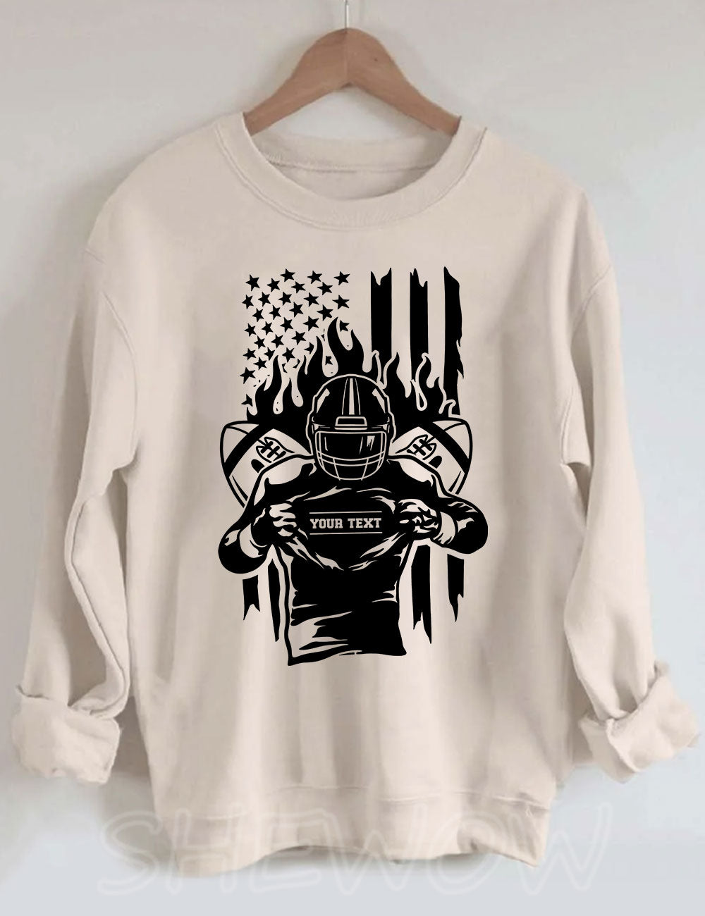 Customized Football Player Sweatshirt