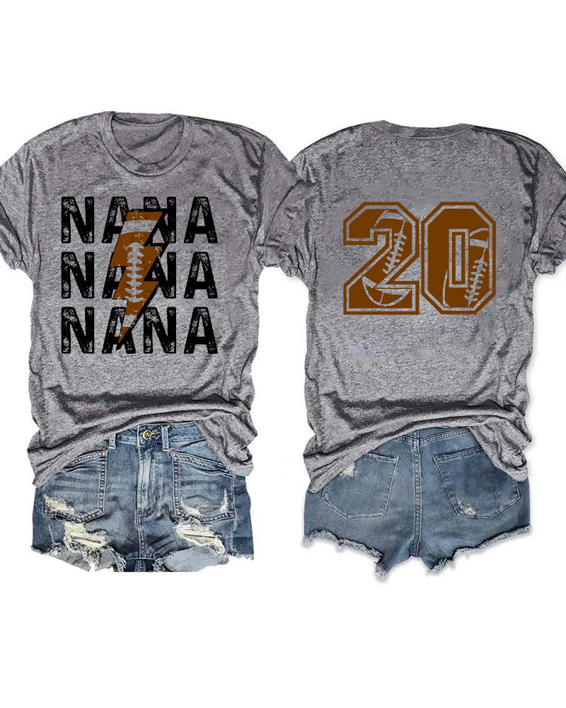 Football Nana Custom T-shirt