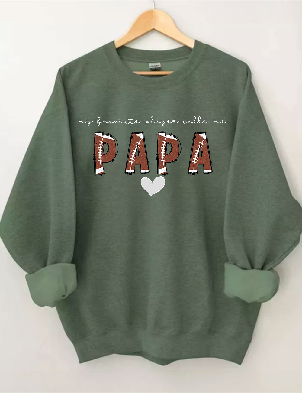 Custom Football Papa Sweatshirt