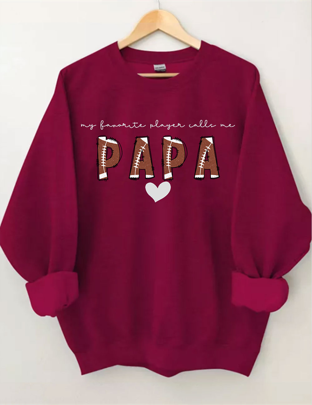 Custom Football Papa Sweatshirt