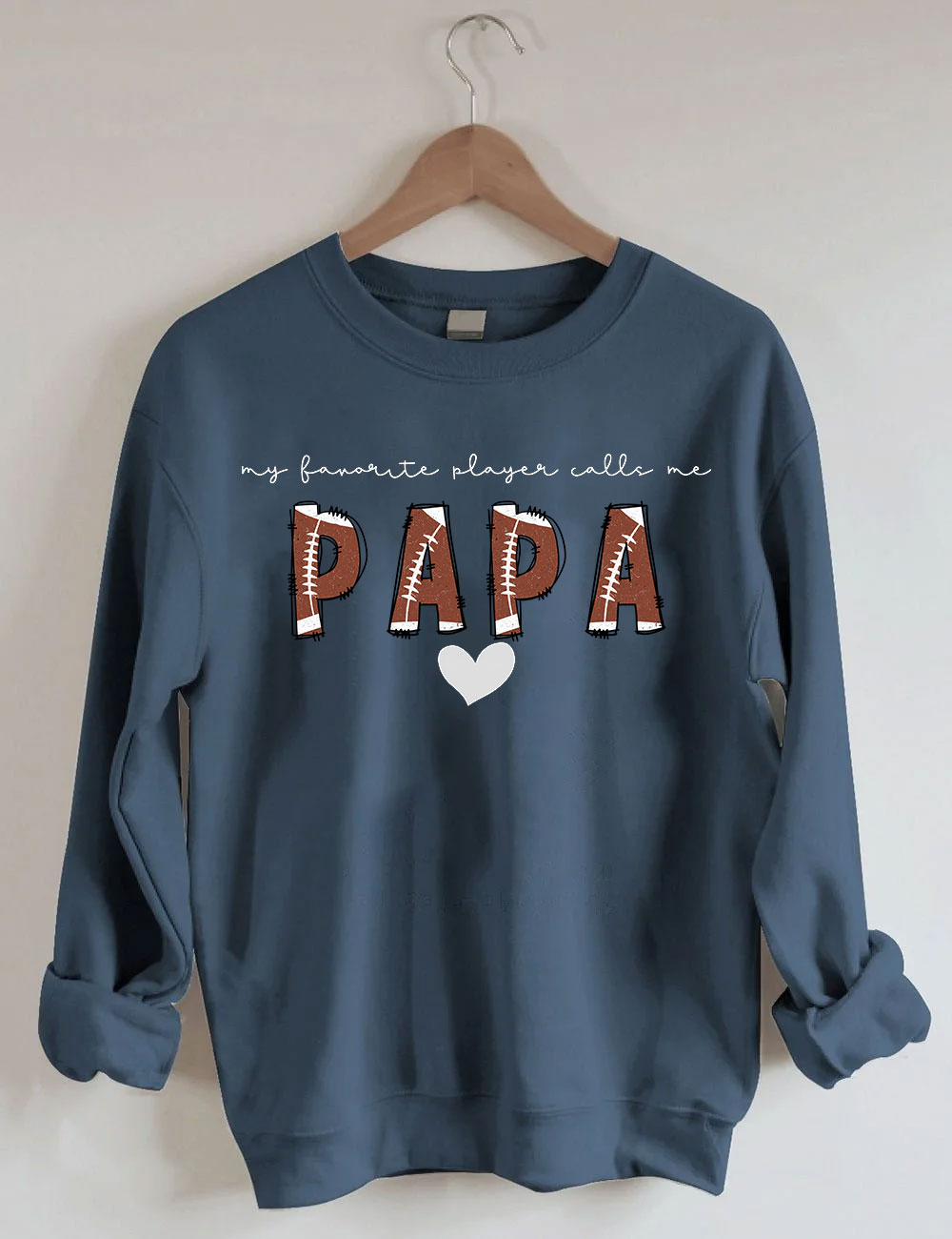 Custom Football Papa Sweatshirt