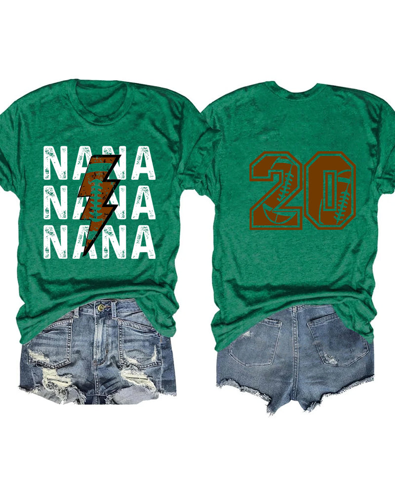 Football Nana Custom T-shirt