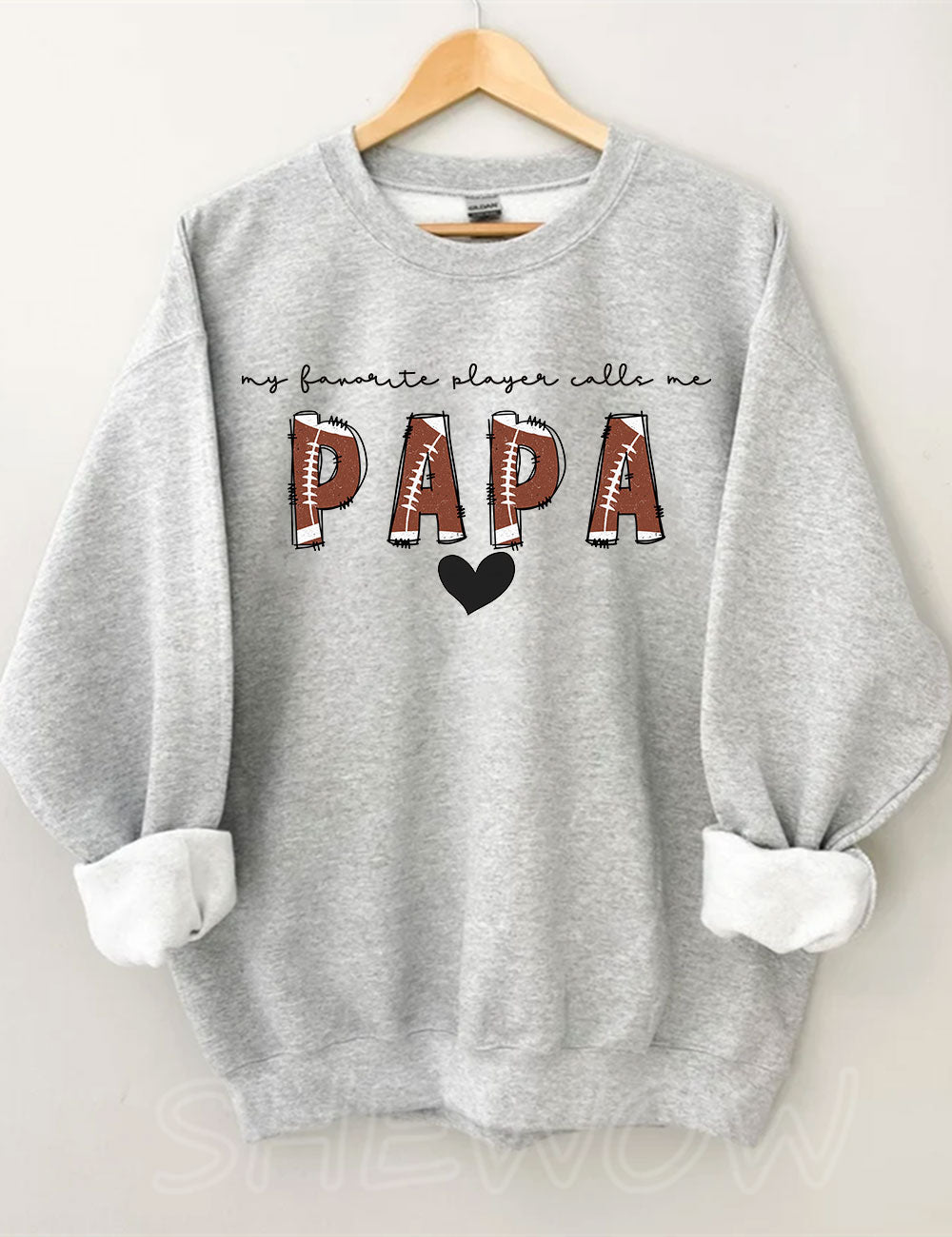 Custom Football Papa Sweatshirt