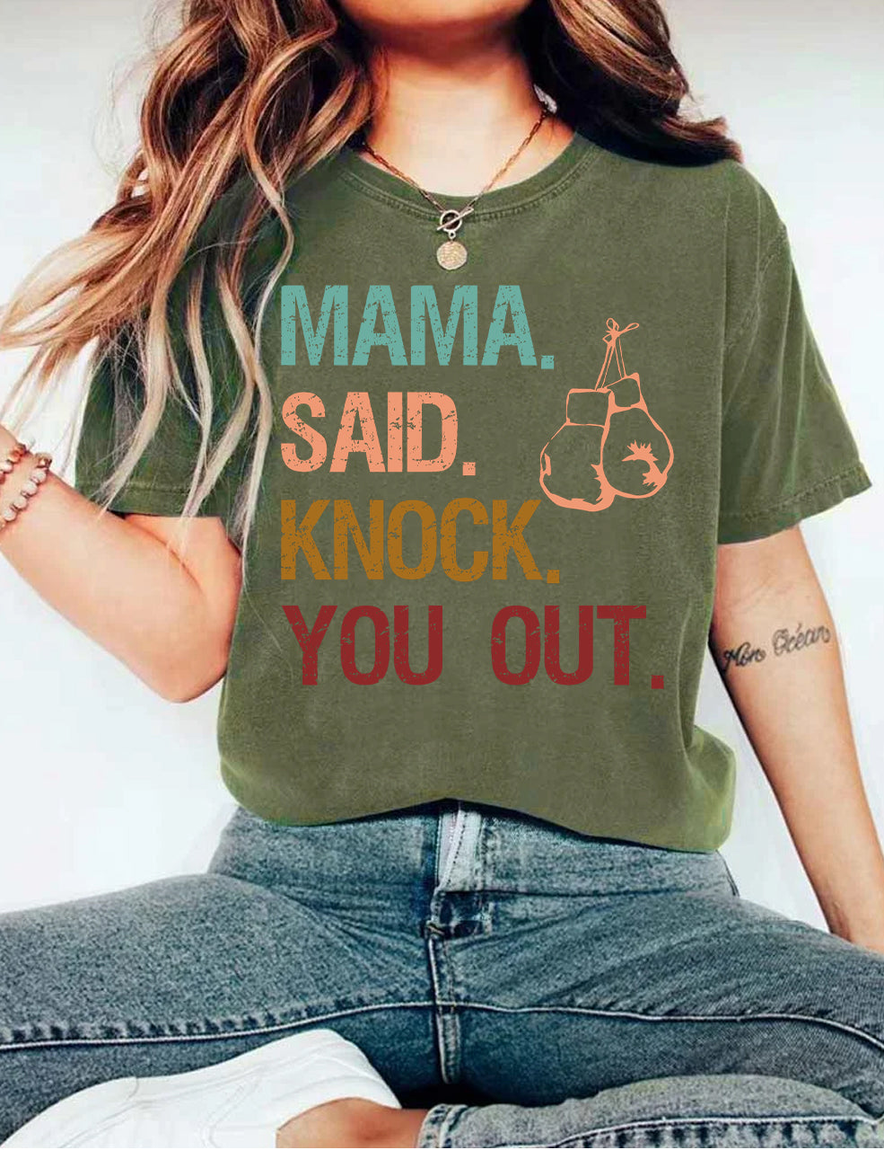 Mama Said Knock You Out Boxing T-shirt