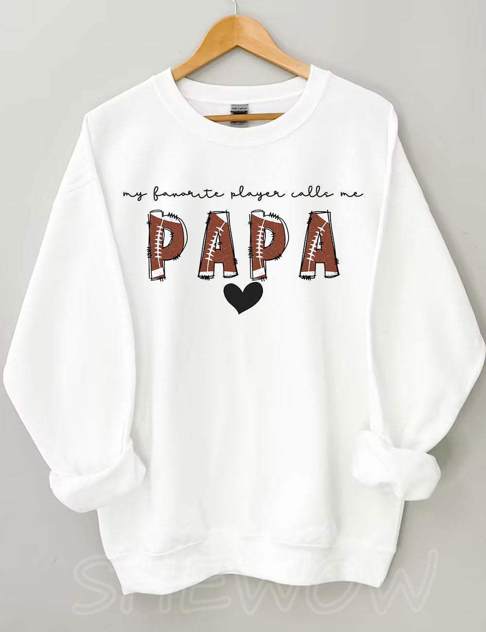 Custom Football Papa Sweatshirt