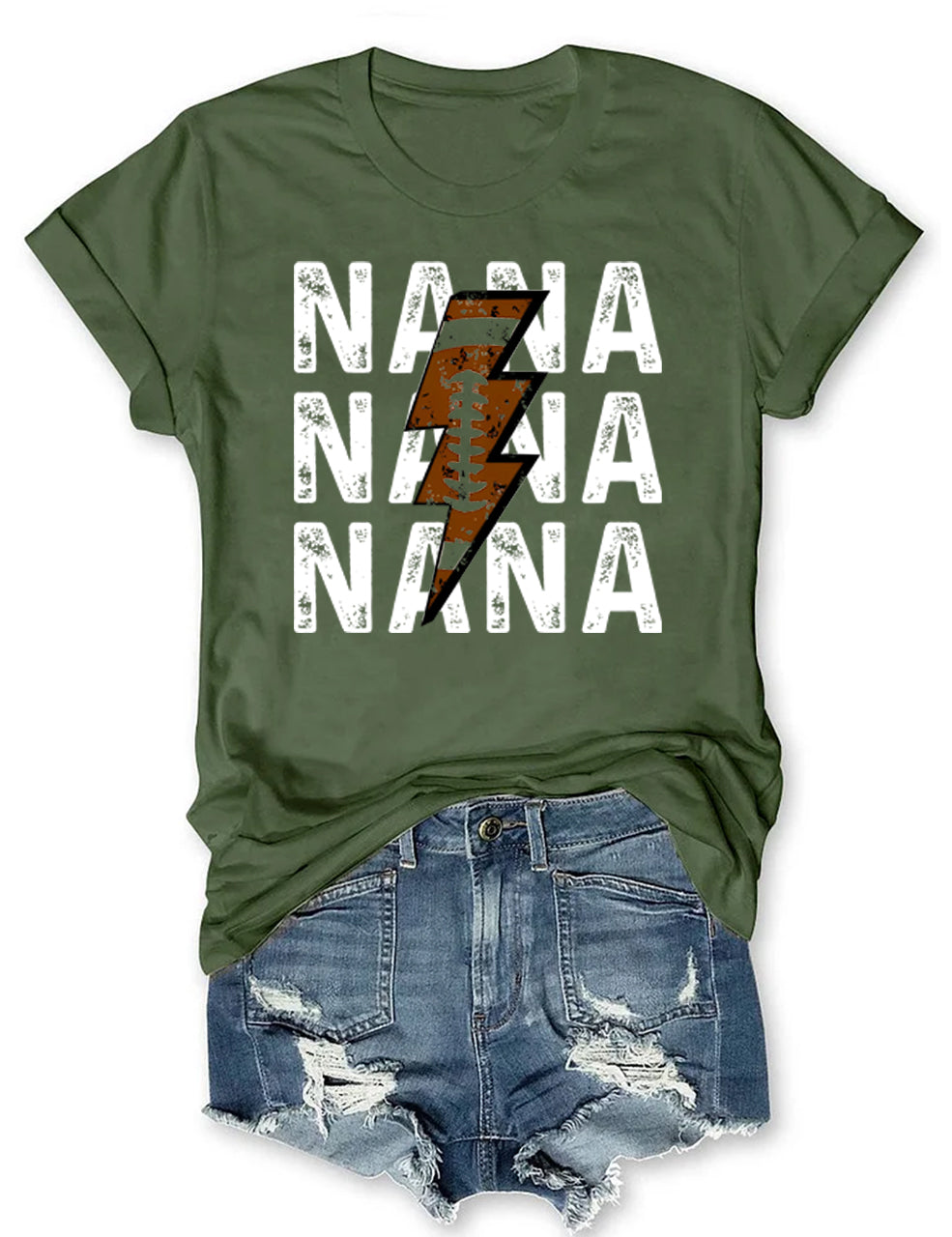 Football Nana Custom T-shirt