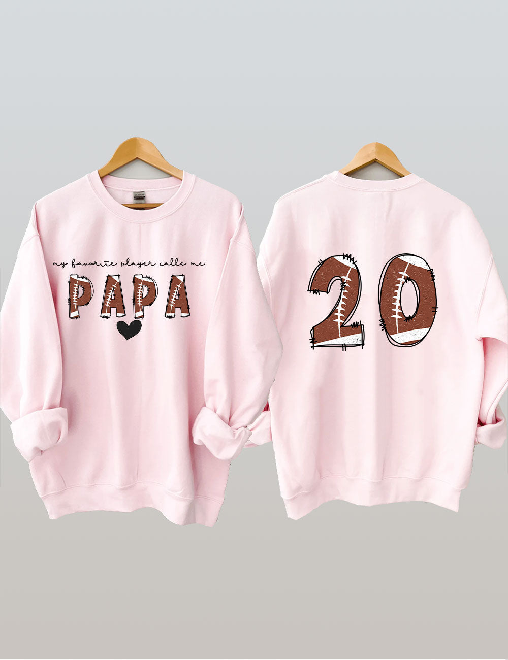 Custom Football Papa Sweatshirt