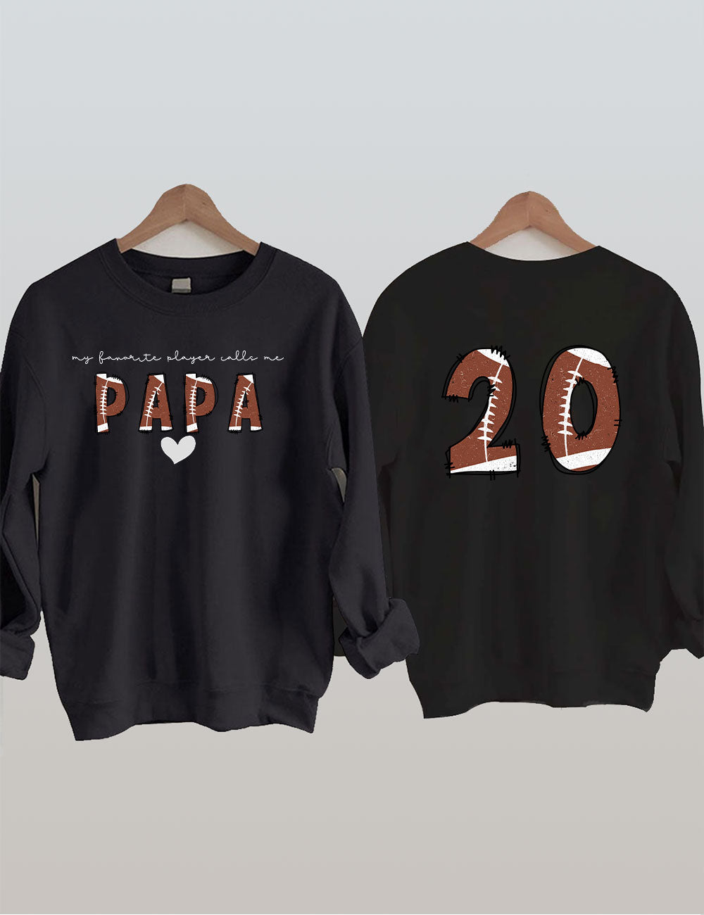 Custom Football Papa Sweatshirt