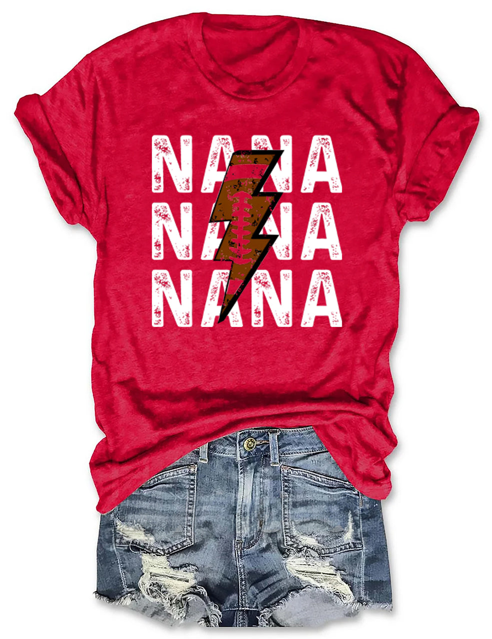 Football Nana Custom T-shirt