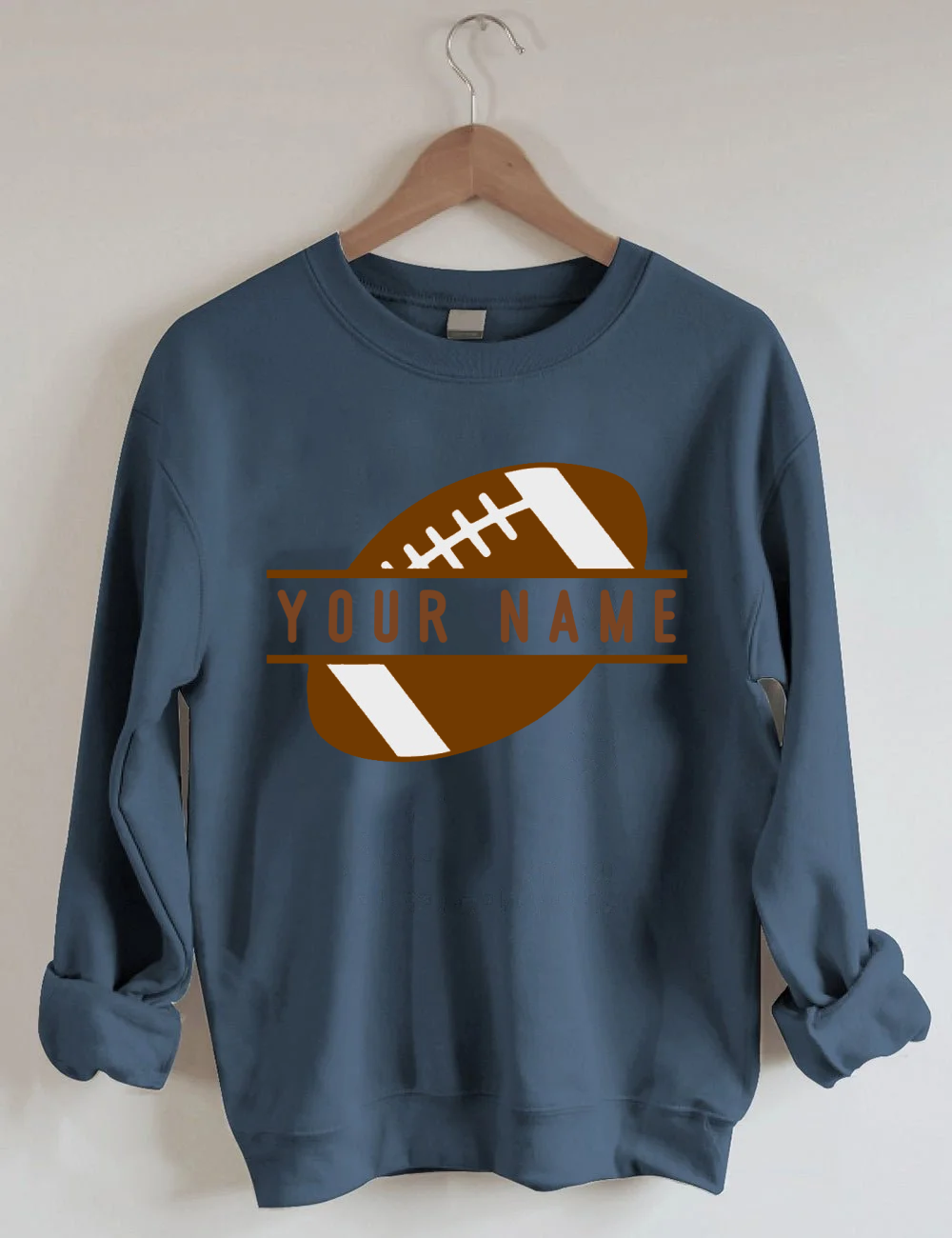 Custom Football Number Sweatshirt