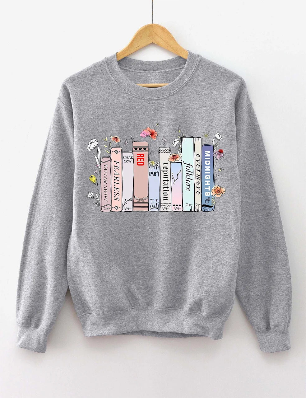 Taylor's Albums As Books Sweatshirt