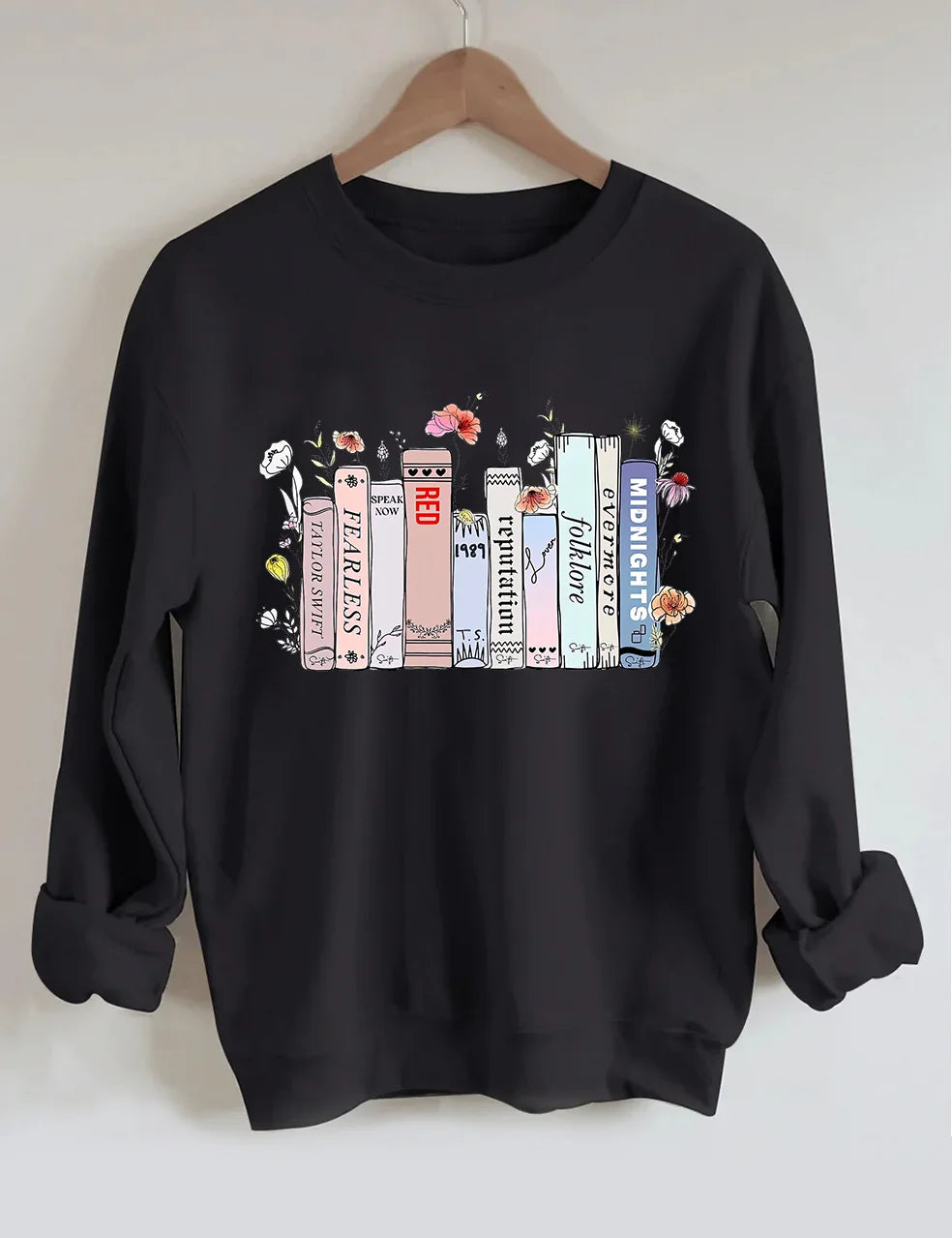 Taylor's Albums As Books Sweatshirt
