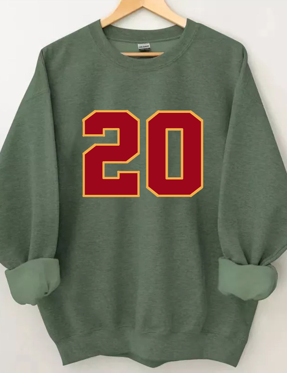 KC Style Football Customized Number Sweatshirt