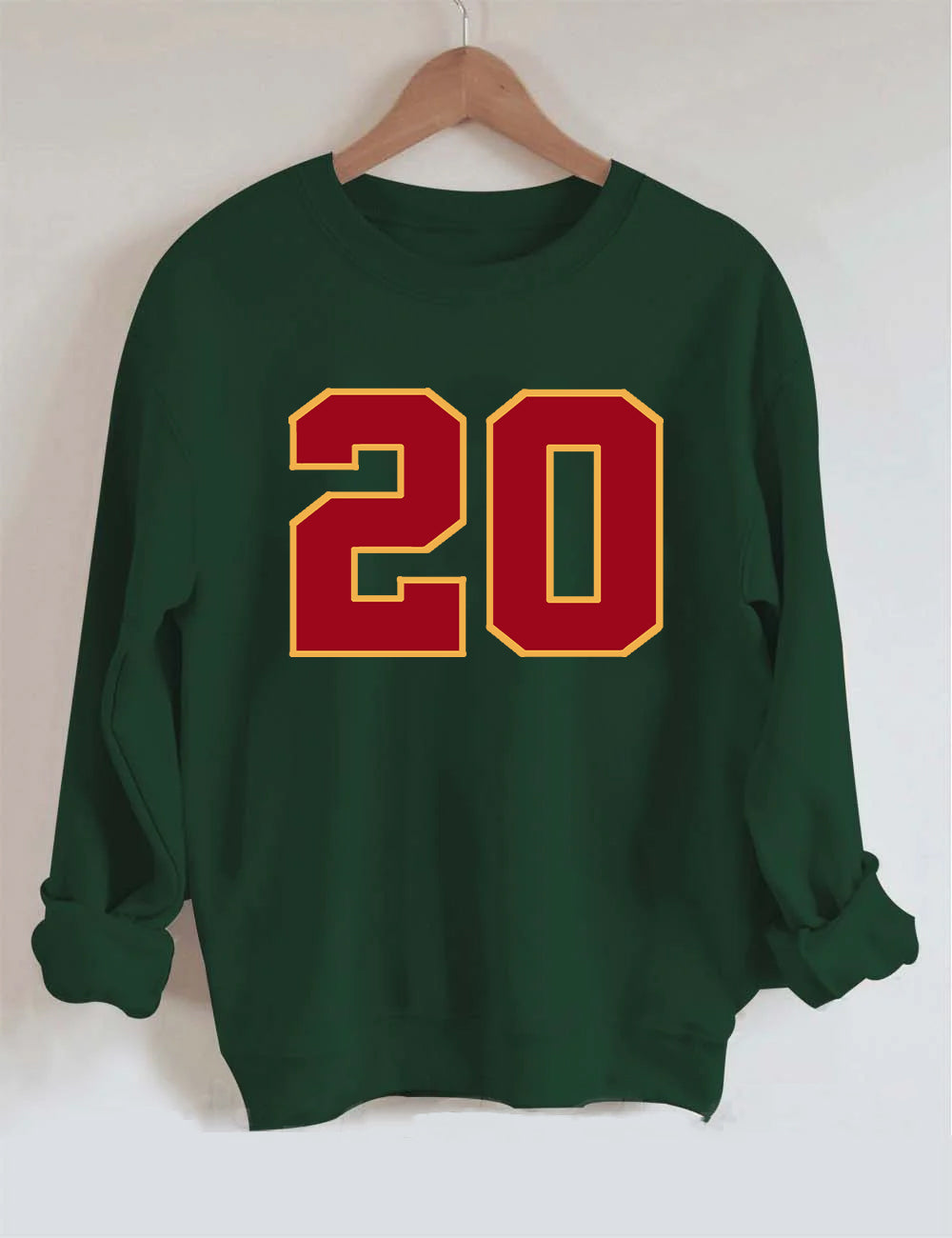 KC Style Football Customized Number Sweatshirt
