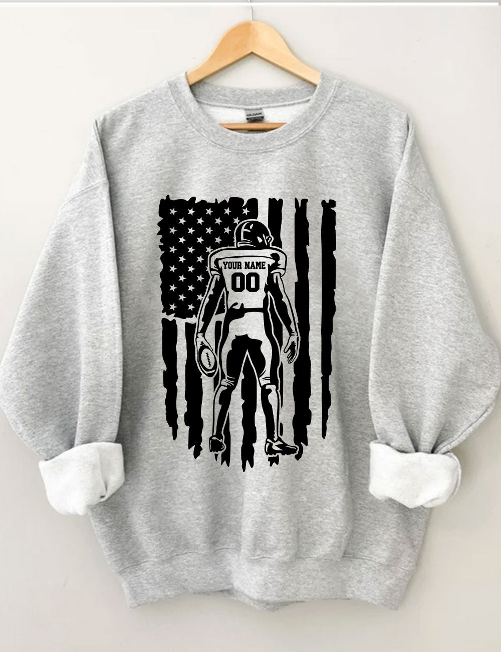 Customized Football Player Sweatshirt