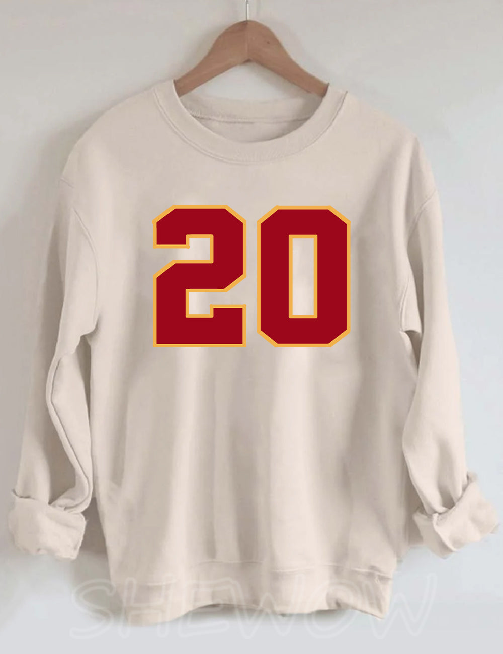 KC Style Football Customized Number Sweatshirt