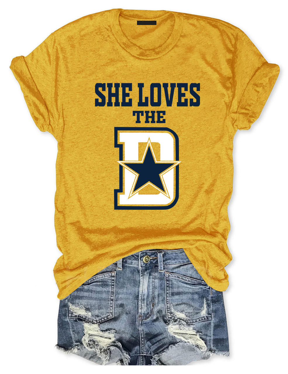 She Loves The Dallas Cowboys Football T-Shirt