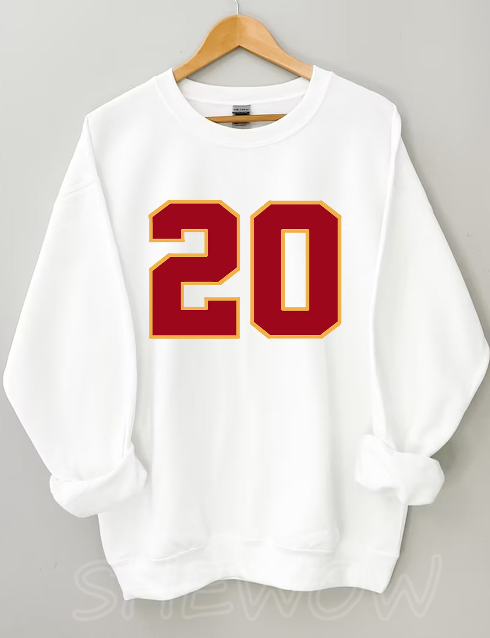 KC Style Football Customized Number Sweatshirt