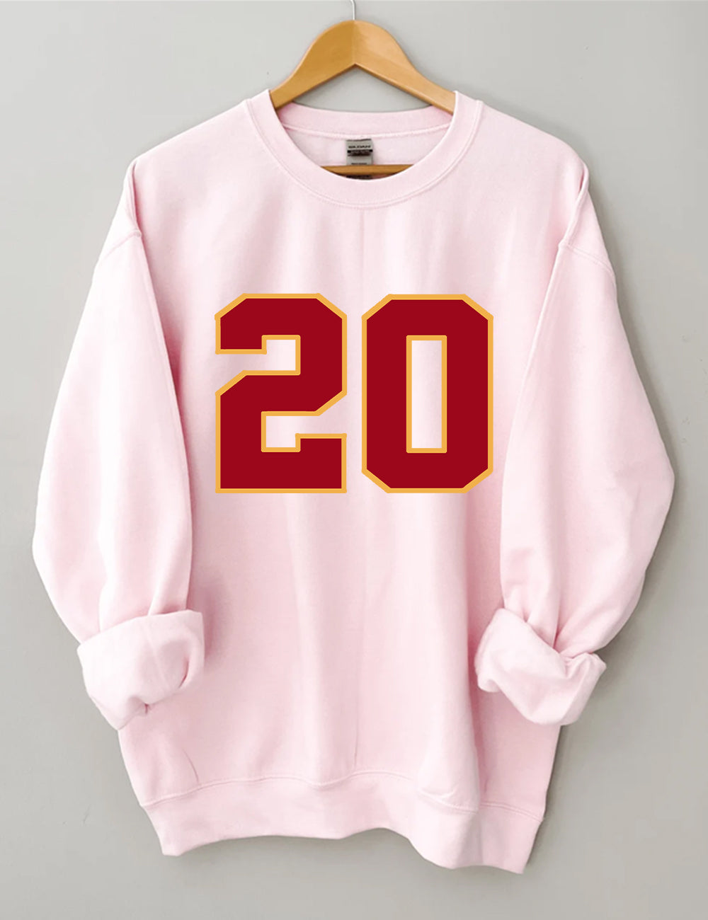 KC Style Football Customized Number Sweatshirt