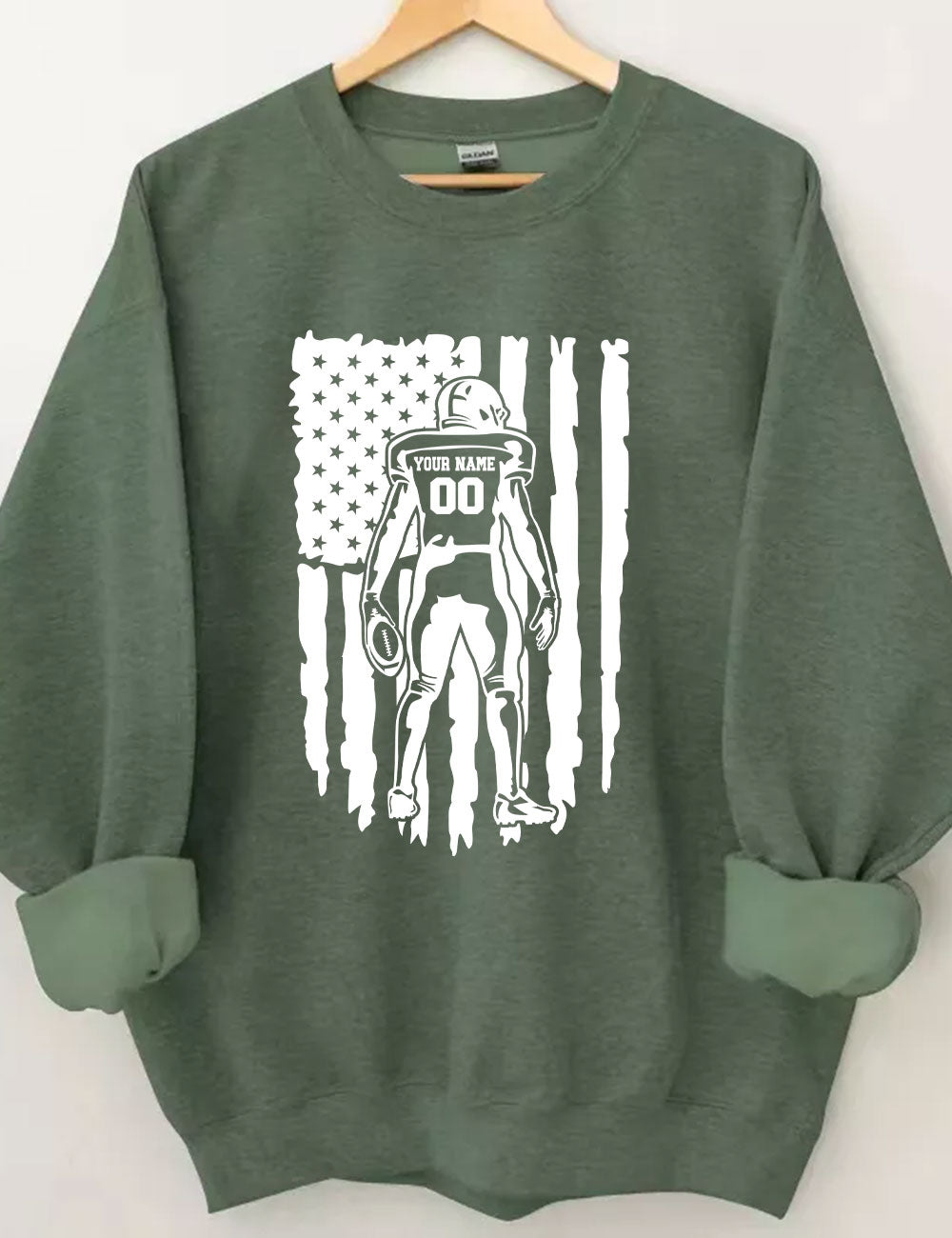 Customized Football Player Sweatshirt