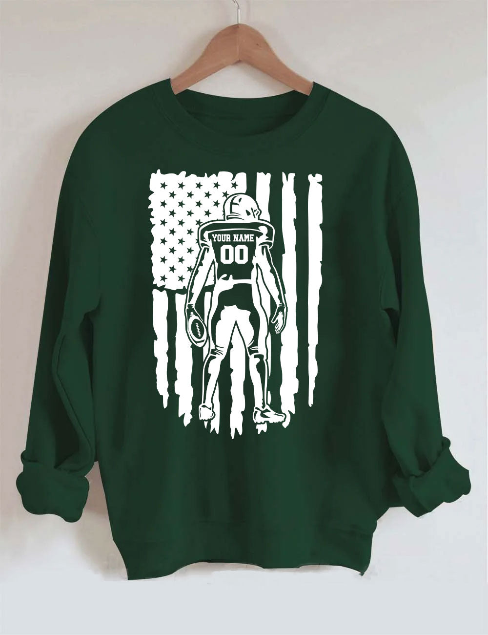 Customized Football Player Sweatshirt