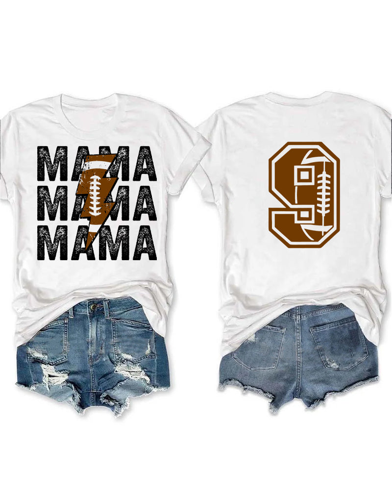 Football Mama Personalized Number DTF Heat Transfer
