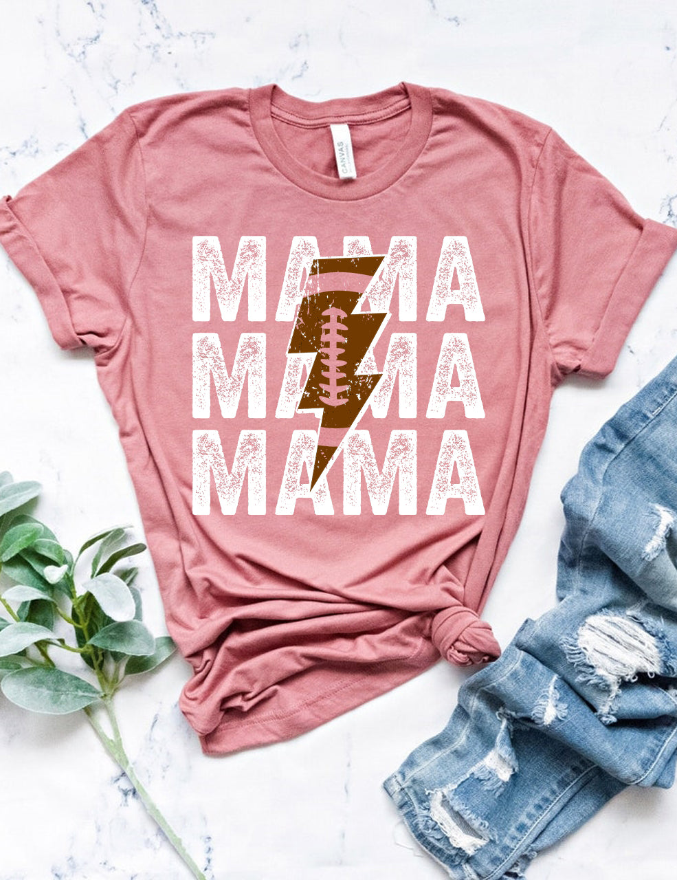 Football Mama Personalized Number DTF Heat Transfer