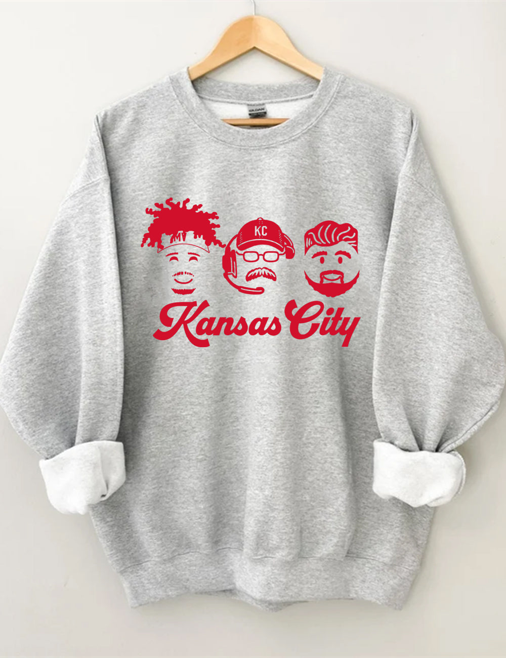 Mahomes-Kelce-Reid Emojis Football Sweatshirt