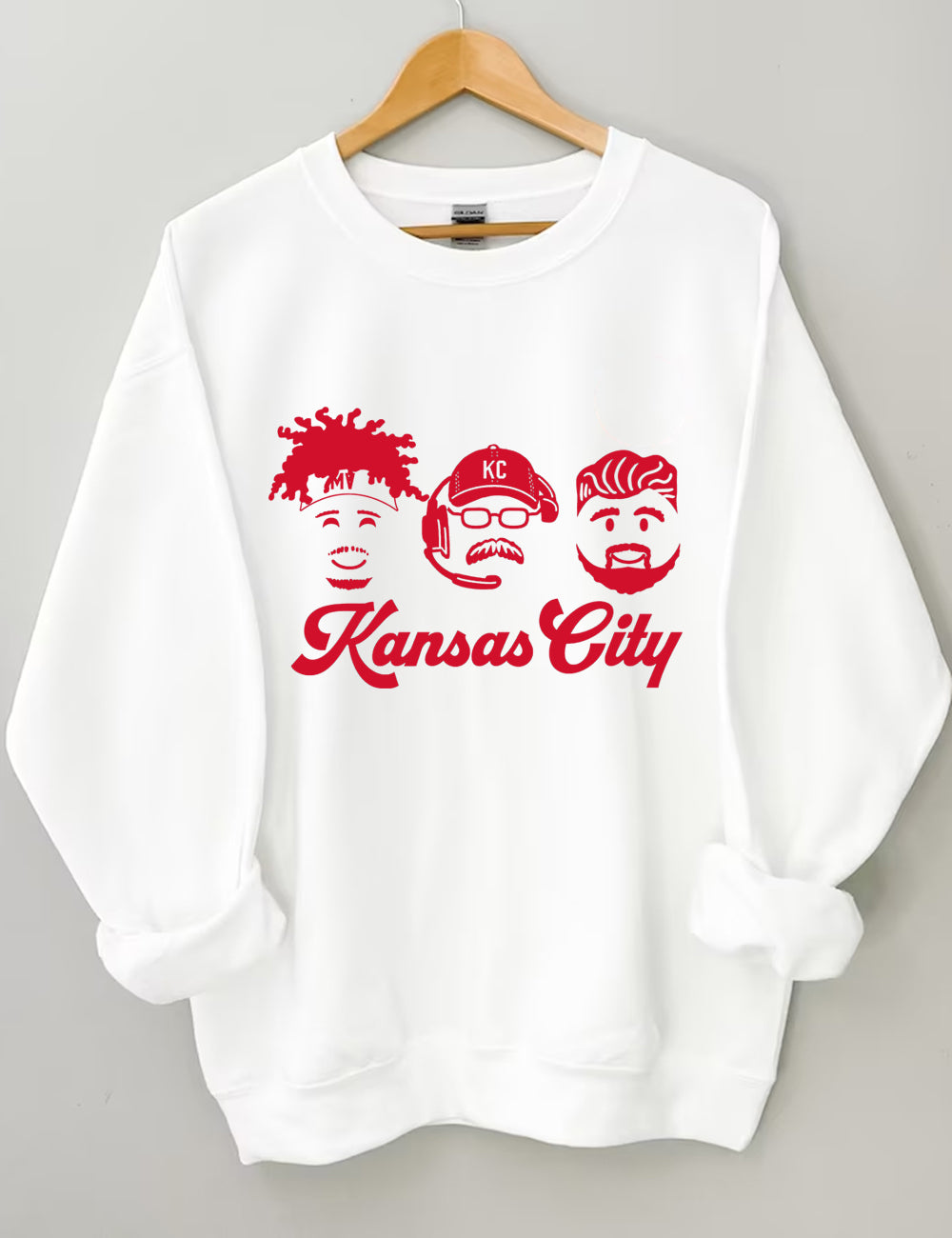 Mahomes-Kelce-Reid Emojis Football Sweatshirt