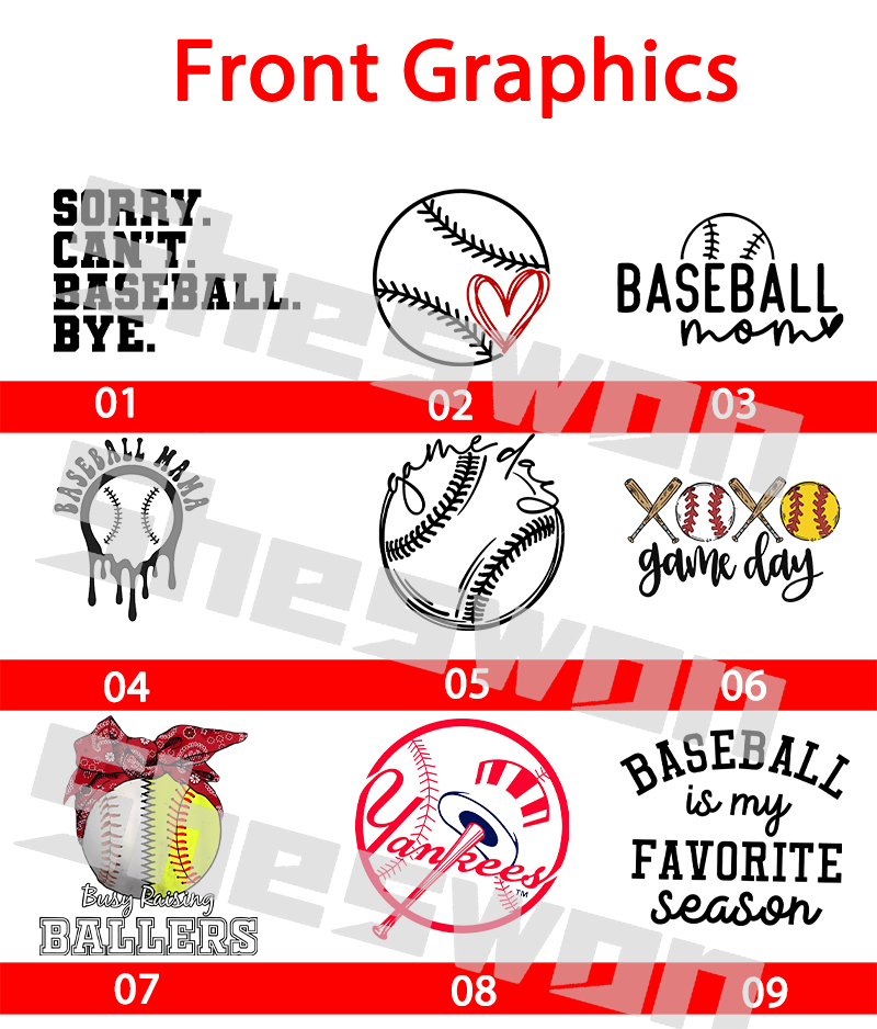 Softball Custom Graphics And Number T-shirt