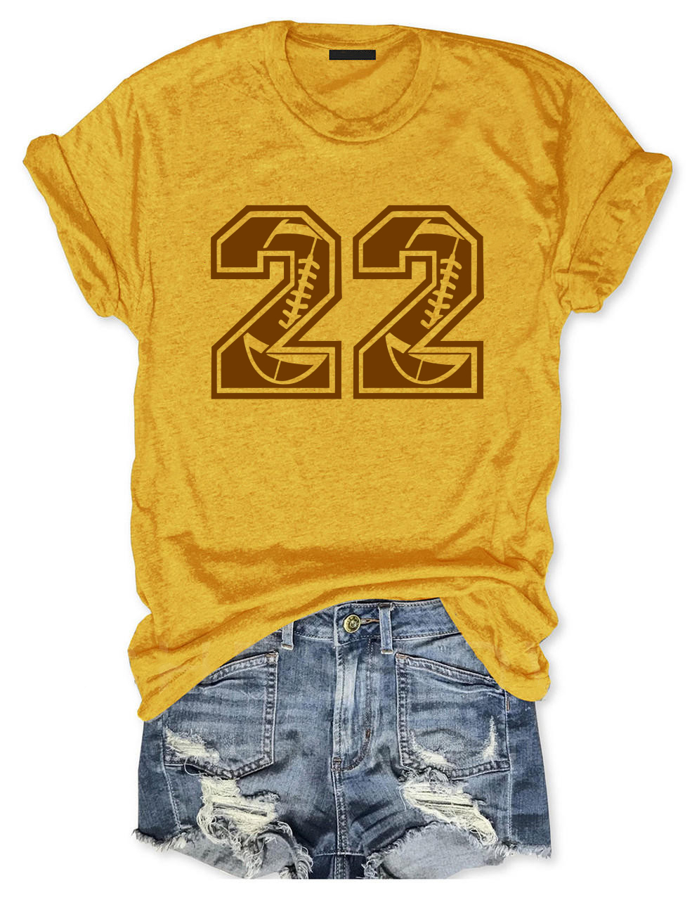 Football Mom Customized Number T-shirt