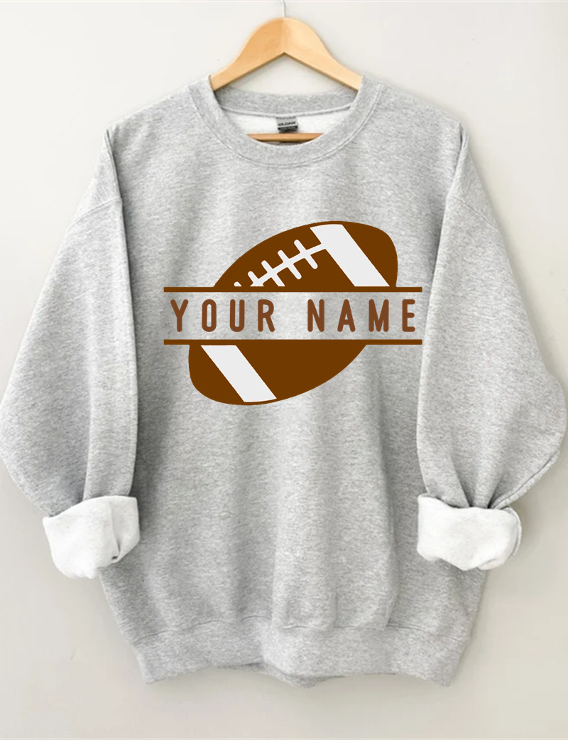 Custom Football Number Sweatshirt