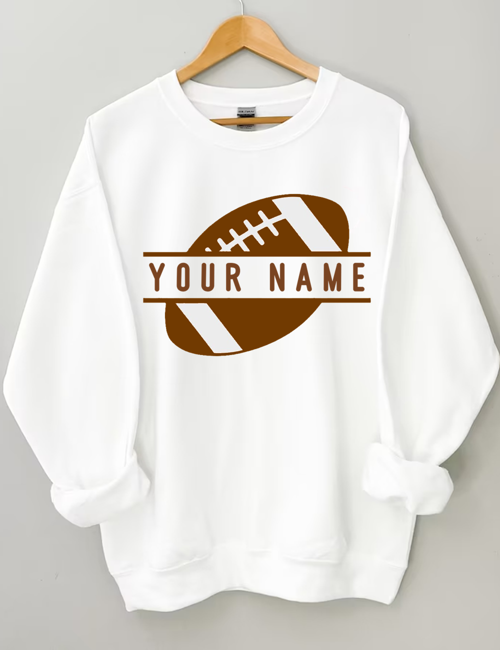 Custom Football Number Sweatshirt
