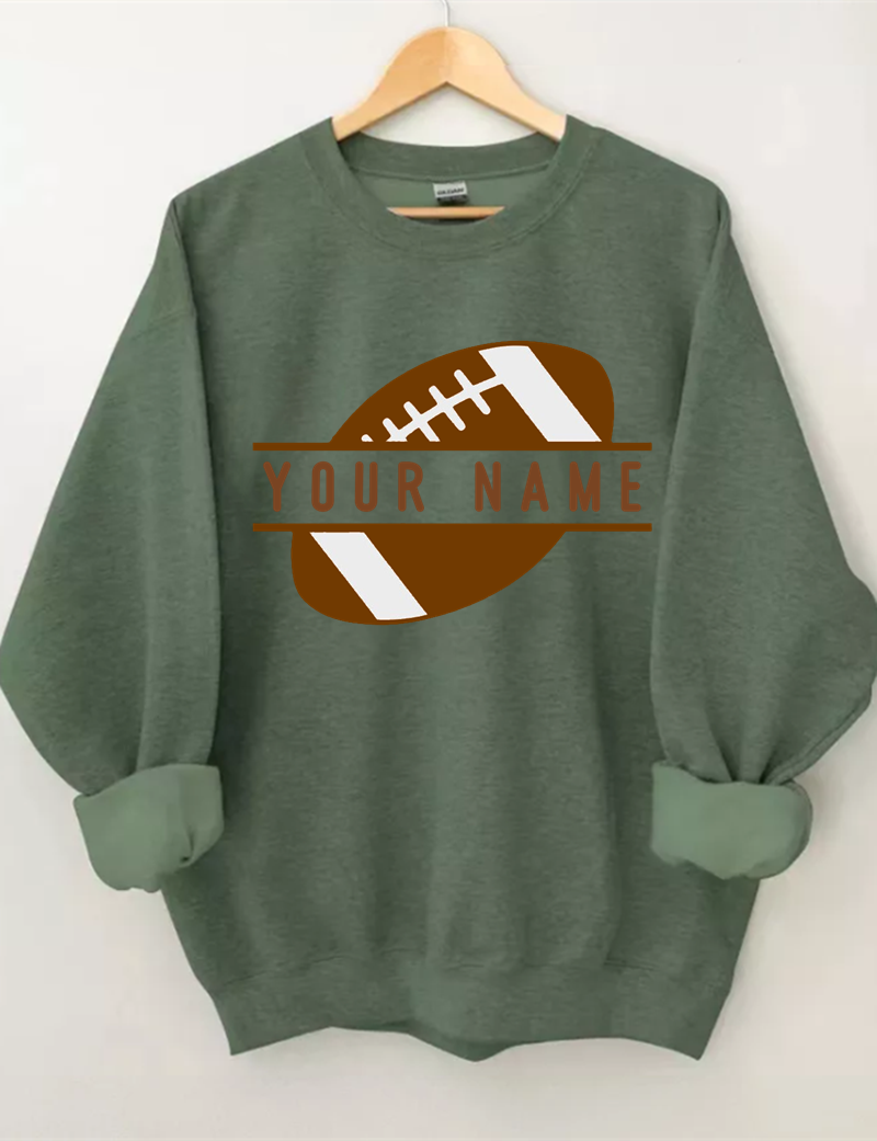 Custom Football Number Sweatshirt