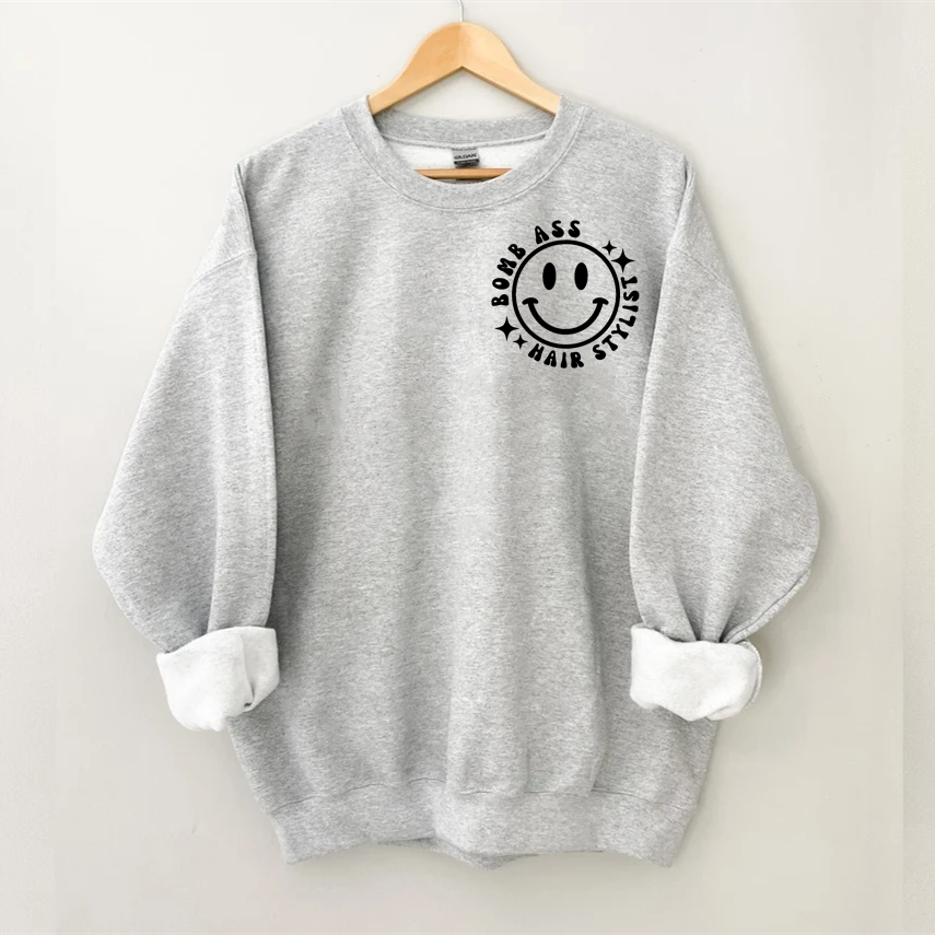 Somebody's Bomb Ass Hair Stylist Sweatshirt-Shehaha
