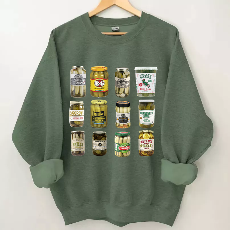 Vintage Canned Pickles Sweatshirt-Shehaha