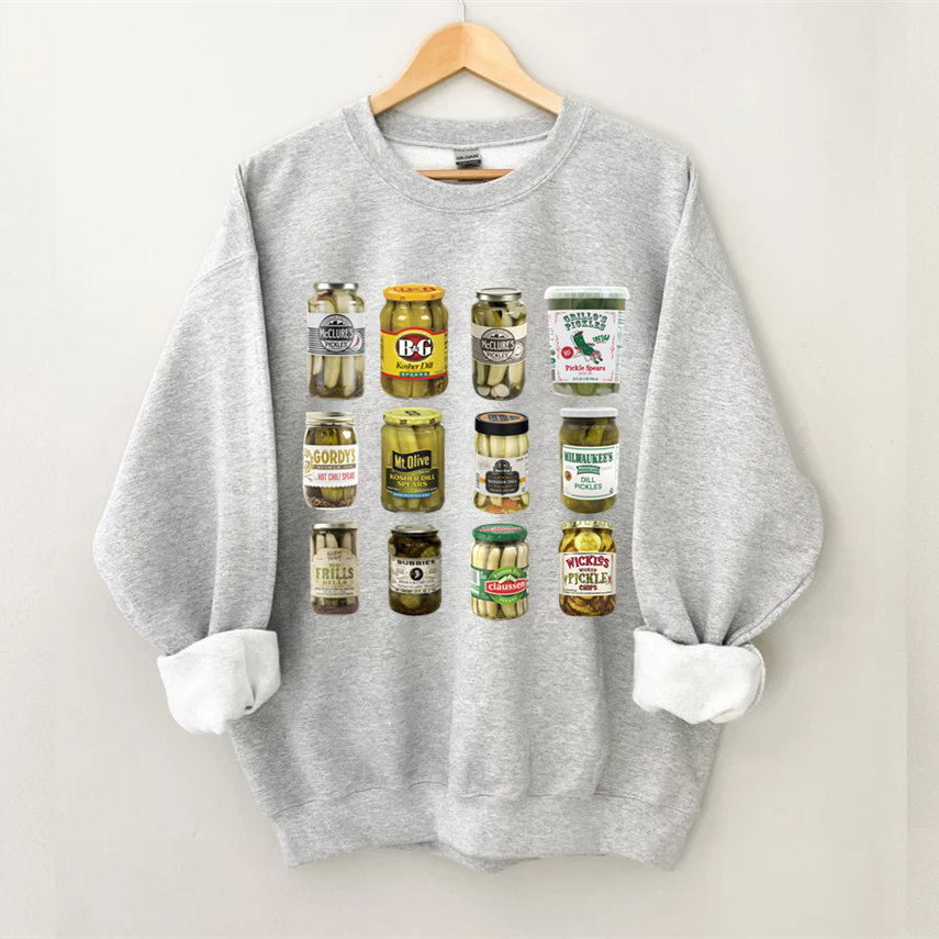 Vintage Canned Pickles Sweatshirt-Shehaha