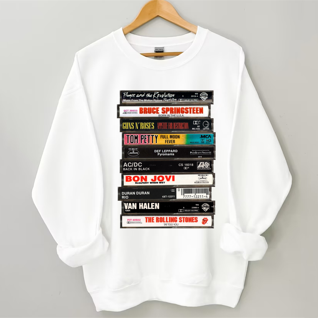 90's Rock Cassette Tape Sweatshirt
